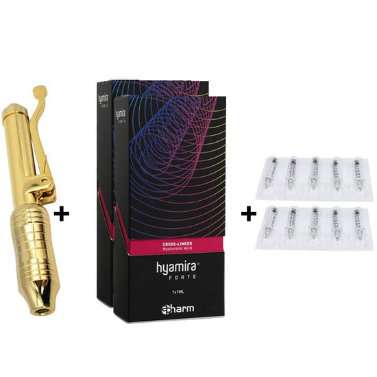 Kit Hyaluron Pen Centrale Fillers Accessoires Hyaluron Pen Or 24K / Hyamira Forte 1ml